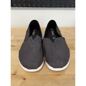 Toms‎ Mens Alpargata Black Crossweave Synthetic Trim Size 10
